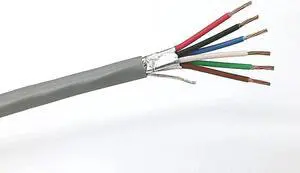 3270-6 Conductor 22 Gauge Shielded Cable CMR - Made in USA! (100 ft.)