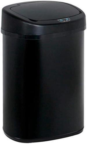 Plastic 13 Gallon Touch Top Trash Can BestOffice Color: Blue