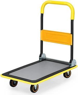 MPM Foldable Hand Truck and Dolly Cart, Aluminum Luggage Trolley