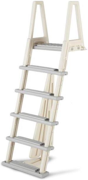 Heavy Duty Above Ground in-Pool Swimming Ladder for Decks Adjustable from 42IN to 56IN HIGH