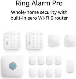 Ring Alarm Pro (newest model), 14-Piece Kit, built-in eero Wi-Fi 6 router and 30-day free Ring Home subscription