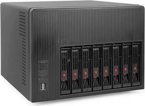 Silverstone SST-CS280B Premium 8-Bay 2.5inch Small Form Factor NAS Chassis