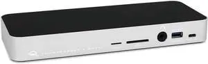 OWC 14-Port Thunderbolt 3 Dock with Cable, Compatible with Windows PC and Mac, Silver, (OWCTB3DK14PSL)