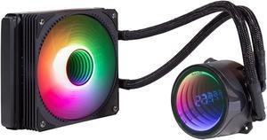 GELID Liquid 120 AIO CPU Cooler with Infinity Mirror and Temperature Display