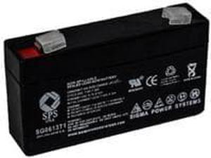 SPS Brand 6V 1.3 Ah (Terminal T1) Replacement battery - SG0613T1