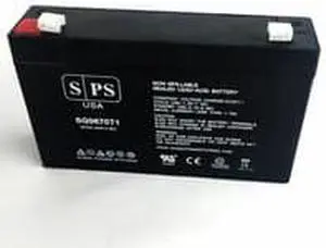 SPS Brand 6V 7 Ah Replacement Battery for Werker WKA6-7.2F UPS Battery (1 Pack)