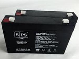 SPS Brand 6V 7 Ah Replacement Battery for 6V Audi R8 Spyder Model # W458AC (2 Pack)