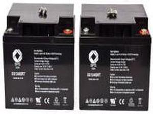 SPS Brand 12V 40Ah Replacement Battery for Universal Battery UB12500 (Terminal RT) (2 Pack)