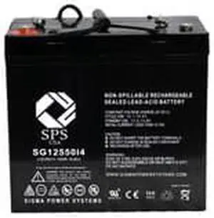SPS Brand 12V 55 Ah Replacement Battery for Invacare Pronto M91 22NF (Terminal i4) (1 Pack)