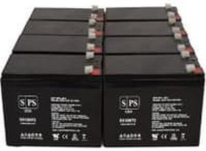 SPS Brand 12V 9Ah Replacement Battery for APC Symmetra LX SYA8K16P (Terminal T2) (8 Pack)