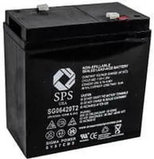 SPS Brand  6V 42Ah Replacement battery -SG642 - Terminal T2