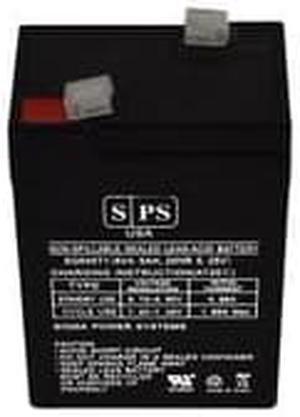 SPS Brand 6V 4.5 Ah Alarm Replacement Battery for Panasonic LC-R065P AGM VRLA (1 Pack)