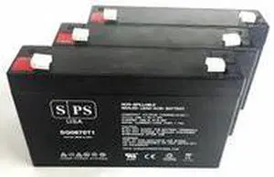 SPS Brand 6V 7 Ah Replacement Battery for Leoch DJW6-7.0, DJW 6-7.0 (3 Pack)