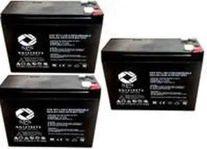 SPS Brand 12V 10Ah Replacement Battery for Electric Scooter 12 Volt 10 Amp (3 Pack)