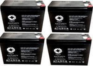 SPS Brand 12V 10Ah Replacement Battery for Schwinn ST1000, ST-1000 Stealth Scooter (4 Pack)