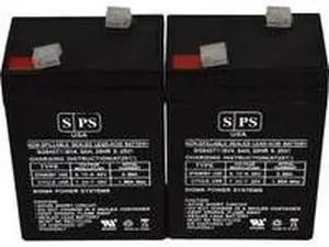 SPS Brand 6V 4.5 Ah Emergency Lights Replacement Battery for Sonnenschein 6V46AH (2 Pack)