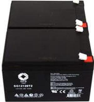 SPS Brand 12V 12Ah Replacement Battery for WKA12-12F2 (2 Pack)