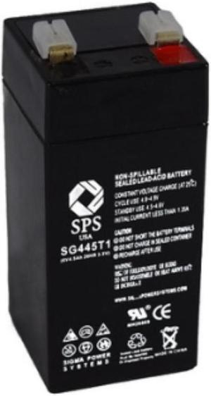 SPS Brand 4V 4.5Ah Replacement battery - SG0445T1- Terminal T1