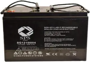 SPS Brand 12V 100Ah Replacement Battery with Terminal RT