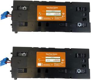 SPS Brand 48V 7Ah Replacement RBC116 Battery Cartridge for SMX1000I (2 Pack)