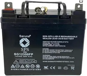 SPS Brand 12V 35Ah Replacement battery (SG12350) for Drive  Gladiator GTGT807 Wheelchair