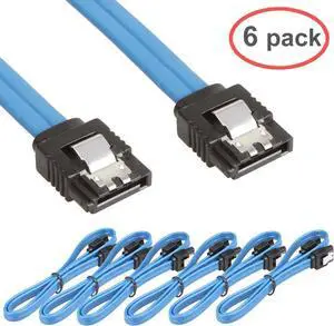 6 Pack Straight SATA III Cable 6.0 Gbps L=24 Inches (6 Pack Blue) 6 Pack Straight SATA III Cable 6.0 Gbps L=24 Inches (6 Pack Blue)