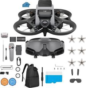DJI Avata ProView Combo DJI Goggles 2  With Motion 2 FirstPerson View Drone UAV Quadcopter with 4K Stabilized Video Builtin Propeller Guard With 128gb Micro SD Backpack Landing Pad and More