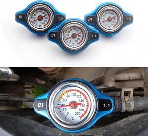 Car Motorcycle Styling SPSLD Thermo Radiator Cap Tank Cover Water Temperature Gauge with Utility Safe 0.9 Bar/ 1.1 Bar/1.3 Bar