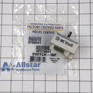Whirlpool Range/Stove/Oven Surface Element Switch WP9750641