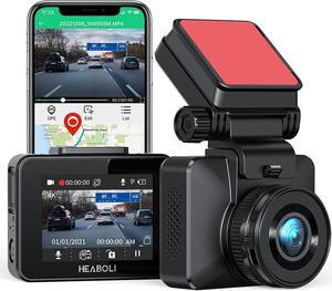 4K Dash Cam with WiFi, GPS and Speed, UHD2160P Car Dashboard Camera Recorder with 24-Hour Parking Monitor, Super Night Vision, Loop Recording, 170° Wide Angle, Support APP