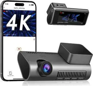 Dash Cam 4K WiFi Ultra HD 2160P Dash Camera for Cars, Car Camera, Dashcams for Cars with Night Vision, 24 Hours Parking Mode, Loop Recording, G-Sensor, APP, Support 256GB Max