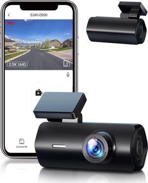 Car Camera 2.5K UHD Dash Cam, WiFi Dash Camera for Cars, Front Dashcam for Cars with Super Night Vision, WDR, 170°Wide Angle, Loop Recording, G-Sensor, 24 Hours Parking Monitor, APP, Support 128GB Max