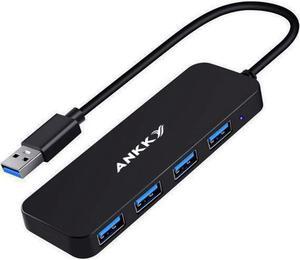 USB Hub 3.0, ANKKY 4-Port USB 3.0 Hub USB Splitter USB Expander for Laptop, Xbox, Flash Drive, HDD, Console, Printer, Camera,Keyborad, Mouse-1FT