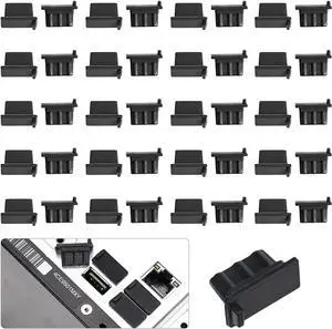 40PC USB A Port Cover Caps, Durable USB Cover Caps for USB Type-A Female Port, USB Dsut Cover for Desktop PC Laptop Router Hub or Other Device with USB Type-A Female Port