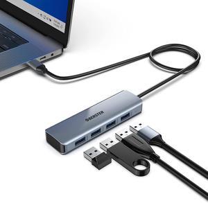 USB C Hub, 4 10 GBS 3.2 Port USB C Adapter Ultra Slim USB 3.2 Hub Data Hub Extra Light Super Speed USB HUB Adapter for MacBook Pro/Air, iPad Pro/Air, Surface Go, XPS, Pixelbook and More