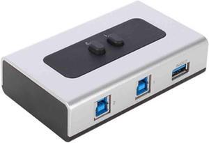 USB3.0 Manual Sharing Switch for USB Device USBHUB Printer Scanner Two Computers (A/B Switch)