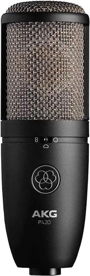 AKG Pro Audio P420 Dual Capsule Condenser Microphone, Black (3101H00430)