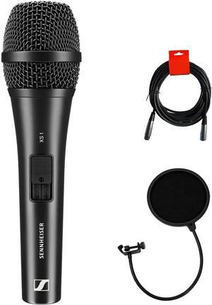 XS 1 Handheld Cardioid Dynamic Vocal Microphone Bundle with Pop Filter and 20" XLR-XLR Cable