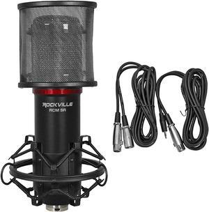 Rockville Studio/Recording Condenser Microphone Mic w/Samsung Capacitors (RCM SR) ,Black