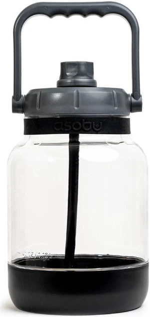 Asobu 1 Gallon Non-Breakable Shock Resistant Freezable Tritan Jumbo Water Jug Large Capacity with Easy Grip Handle and Pop Up Straw Dishwasher safe Bottle (Black) Asobu 1 Gallon Non-Breakable Shock Resistant Freezable Tritan Jumbo Water Jug Large Capacity with Easy Grip Handle and Pop Up Straw Dishwasher safe Bottle (Black)