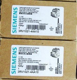 1PC New Genuine Siemens Simantic 3RV1021-4AA10 Starter Protector Circuit Breaker