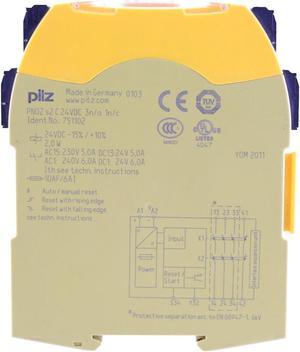 1PC New Pilz 751102 PNOZ s2 C Safety Relay 24VDC 3 n/o 1 n/c