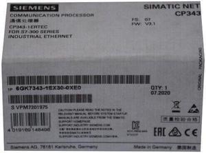 1PCS New Siemens Simatic S7 6GK7343-1EX30-0XE0 6GK7 343-1EX30-0XE0