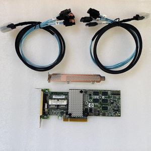 LSI LSI00202 Megaraid SAS 9260-8i RAID controller+SFF-8087 to (4) SATA cables