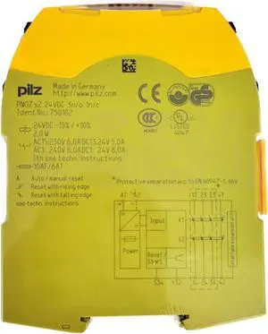 1PC New Pilz 751102 PNOZ s2 C Safety Relay 24VDC 3 n/o 1 n/c