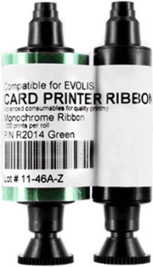 New Ribbon Compatible for Evolis R2014 Green Printers-1000 Prints