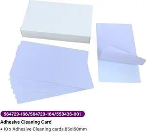 10pc Sticky Cards 85x150mm For Datacard PR90 SR200 SR300 Card Printer 564729-166