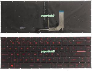 New MSI GF65 GF65 Thin 9SD 9SE 10SD 10SE MS-16W1 MS-16W2 Keyboard US Red Backlit