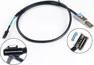 Internal Mini SAS SFF-8087 36P to Mini SAS SFF-8088 26P External Data Cable 1M