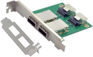 Two Ports Mini SAS SFF-8088 To SAS 36Pin SFF-8087 PCBA Female Adapter With PCI